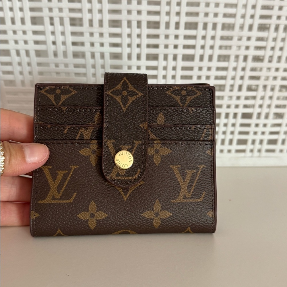Louis Vuitton Brown and Gold Monogram Card Holder